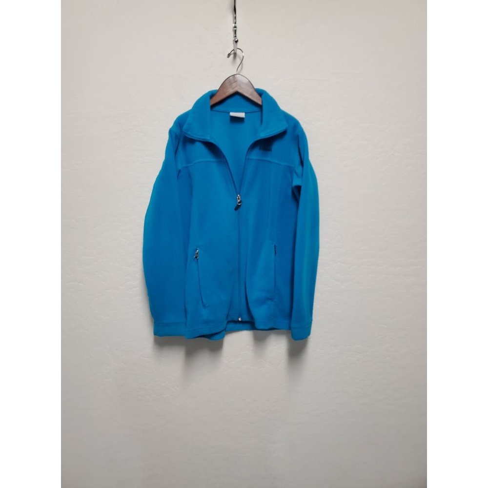 Columbia Sportswear Sweater Large 14/16 Green Youth Full Zip Long Sleeve Jacket